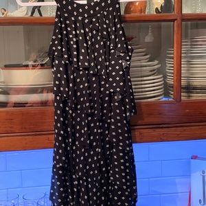 White House black market ruffle tiered‎ mini . Worn a few tines